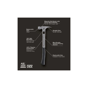 STILETTO TIB15MC 15oz TIBONE Milled/Curved Titanium - Mississauga Hardware Centre Inc