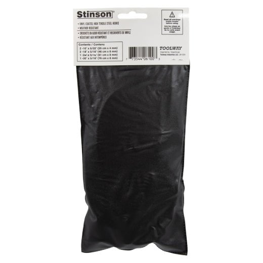 Stinson Cargo 406100 6PK Tie Down Bungee Stretch Cord Assorted - Mississauga Hardware Centre Inc