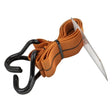 Stinson Cargo 406132 Tie Down Flat Stretch Strap with J - Hooks 2in x 36in Orange - Mississauga Hardware Centre Inc