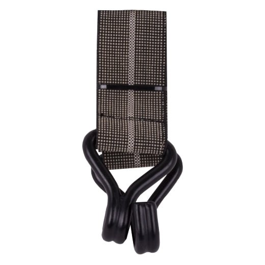 Stinson Cargo 406133 Tie Down Flat Stretch Strap with J - Hooks 2in x 48in Black - Mississauga Hardware Centre Inc