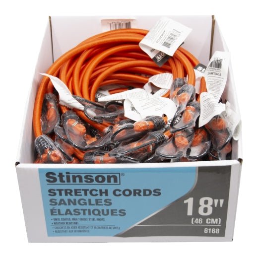 Stinson Cargo 406168 Tie Down Braided Bungee Stretch Cord 18in Blue - Mississauga Hardware Centre Inc