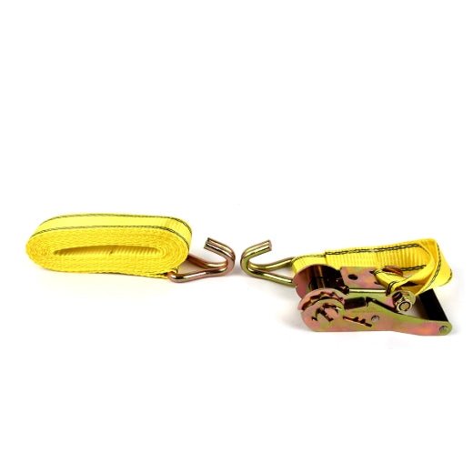 Stinson Cargo 406393 Tie Down Ratchet Strap With J - Hooks 1½in x 15ft 1670lb - Mississauga Hardware Centre Inc