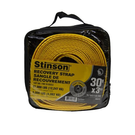 Stinson Cargo 406472 Recovery Towing Strap With Loops 3in x 30ft 9000lb - Mississauga Hardware Centre Inc