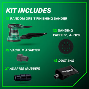 metabo HPT SV13YSTM 5 Inch Variable Speed Random Orbit Finishing Sander