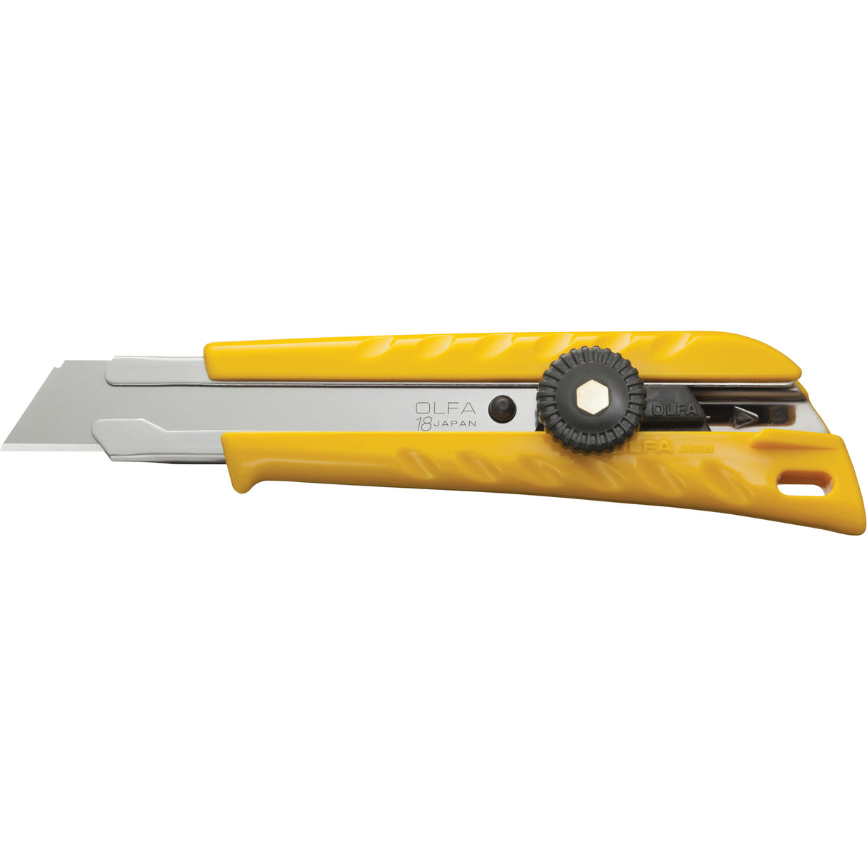 OLFA 1151765 18mm L-1/SOL Ratchet Lock Utility Knife with Solid Blade