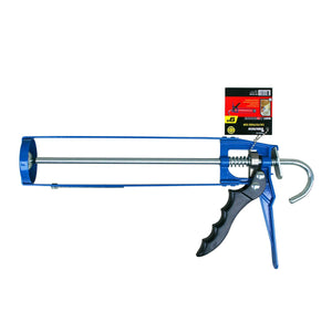Tooltech 160003 - 20 Skeleton - Style Caulking Gun with Auto Flow Stop 9in Blue - Mississauga Hardware Centre Inc