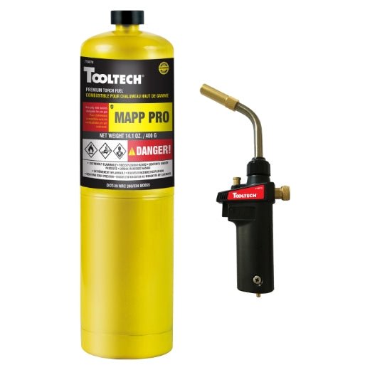 Tooltech 715073 HAZ Torch Kit Max Heat Turbo w/Mapp - Pro gas - Mississauga Hardware Centre Inc