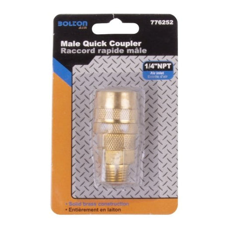 Tooltech 776252 Quick Coupler ¼in x ¼in M NPT - Mississauga Hardware Centre Inc