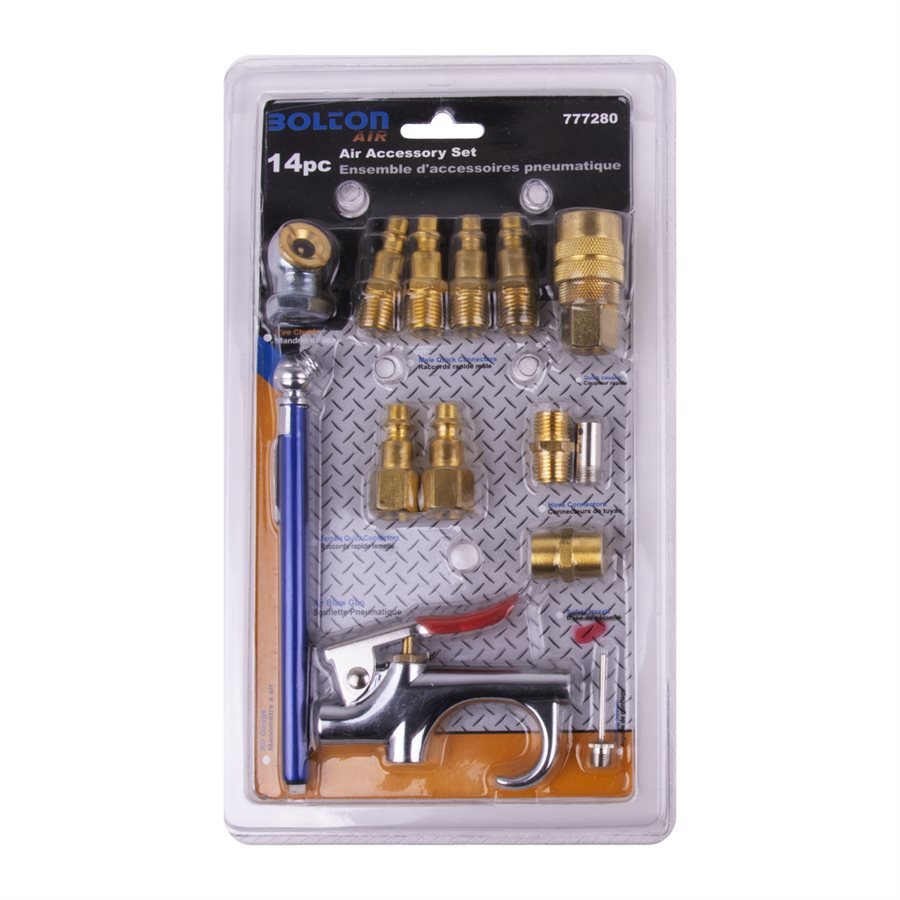 Toolway 777280 14pc Air Accessory Set Steel - Mississauga Hardware Centre Inc
