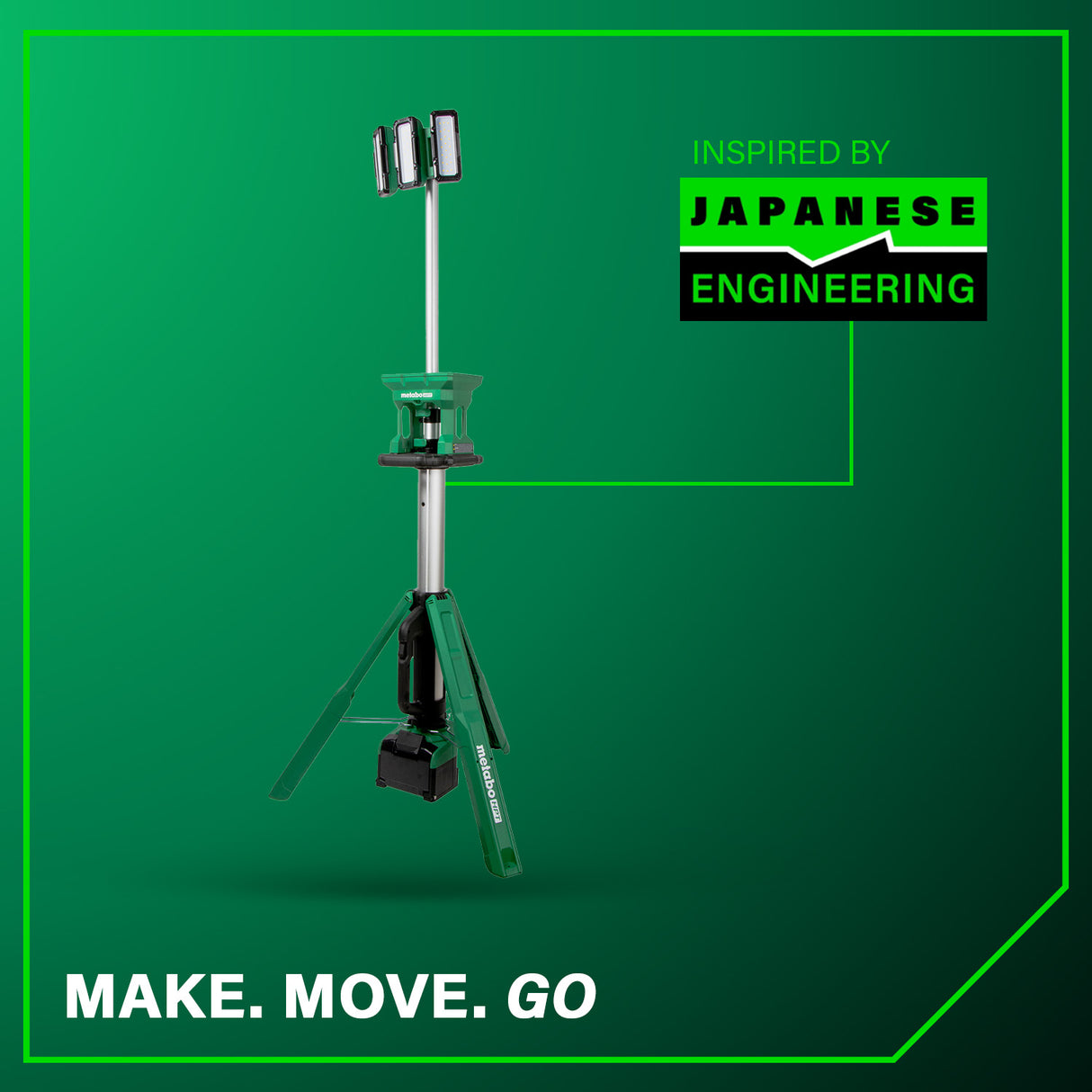 metabo HPT UB18DGQ4M 18V MultiVolt™ Cordless 4,000 Lumen LED Tripod Site Light (Tool Body Only)