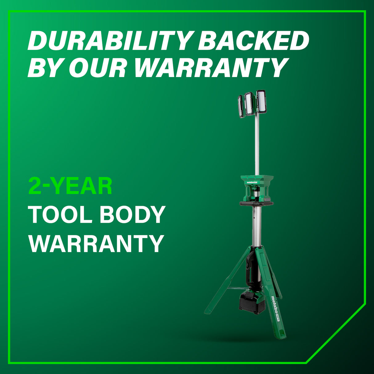 metabo HPT UB18DGQ4M 18V MultiVolt™ Cordless 4,000 Lumen LED Tripod Site Light (Tool Body Only)