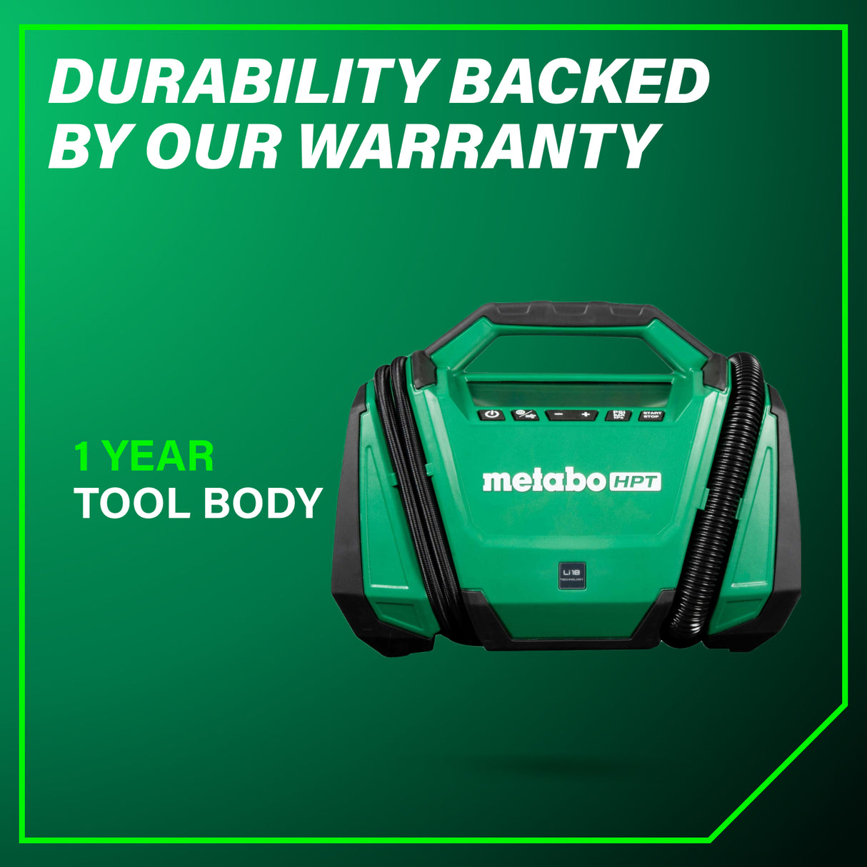 metabo HPT UP18DAQ4M 18V MultiVolt™ Cordless Dual Function Inflator (Tool Body Only)