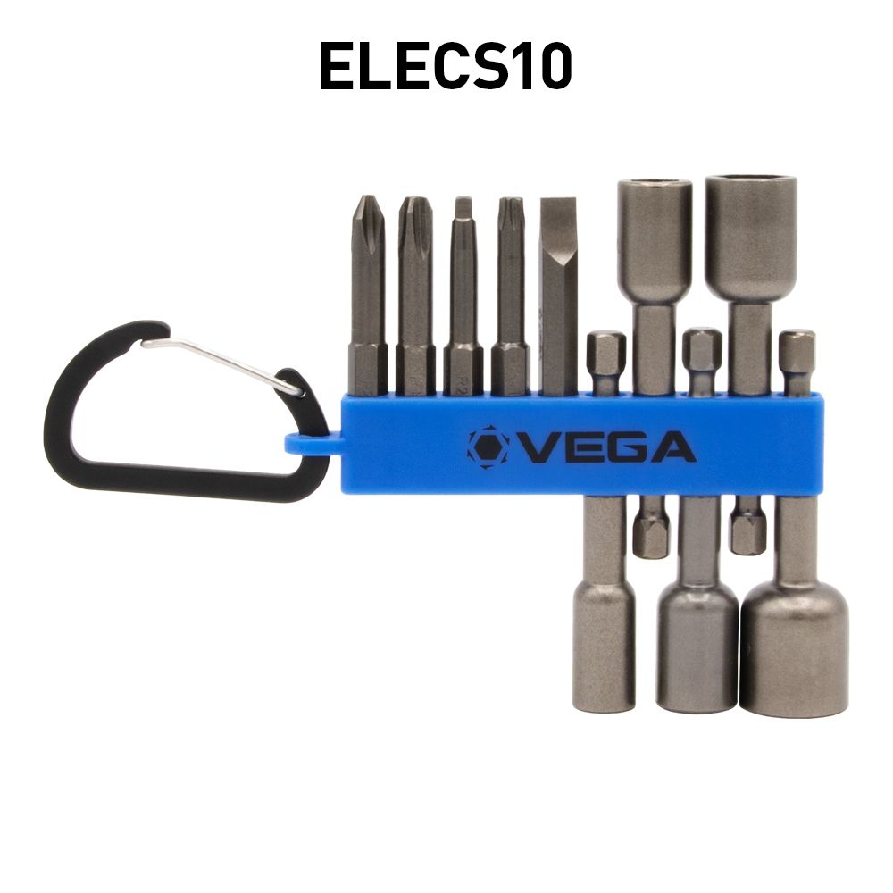 VEGA ELECS10 10PC ELECTRICIAN CARIBINER SET - Mississauga Hardware Centre Inc