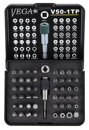 VEGA V50 - 1TP 50pc Driver Bit Set (Tamper) - Mississauga Hardware Centre IncVegaV50-1TP