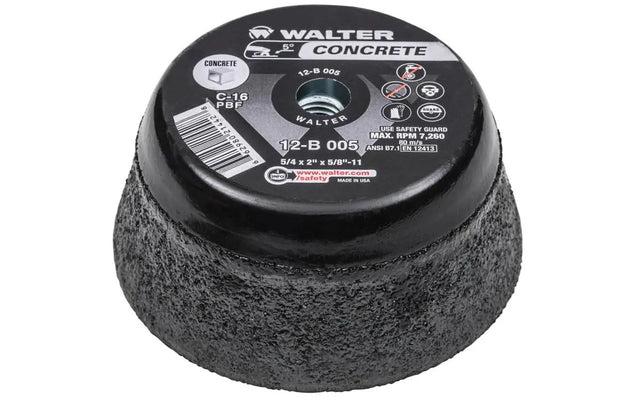 WALTER 12B005 5" Concrete Cup Stone - Mississauga Hardware Centre Inc