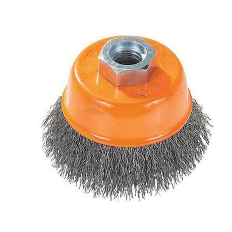 Walter 3" wire brush crimped on white background