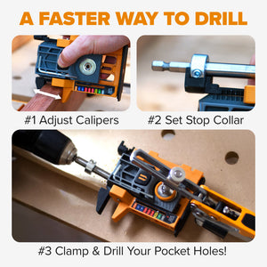 BORA BR-A170301 Automatic Mini Pocket Hole Jig Set