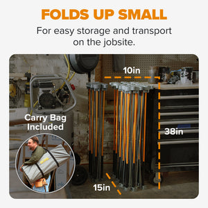 BORA CK15S Centipede 4ft x 8ft x 30in Unit, 4 X-Cups, 4 Clamps, C/S Bag