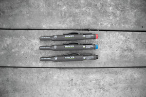 TRACER ACF-MK3 3pc Clog Free Marker Kit w/ 1x Black, 1x Blue, 1x Red Clog Free Marker & Site Holsters