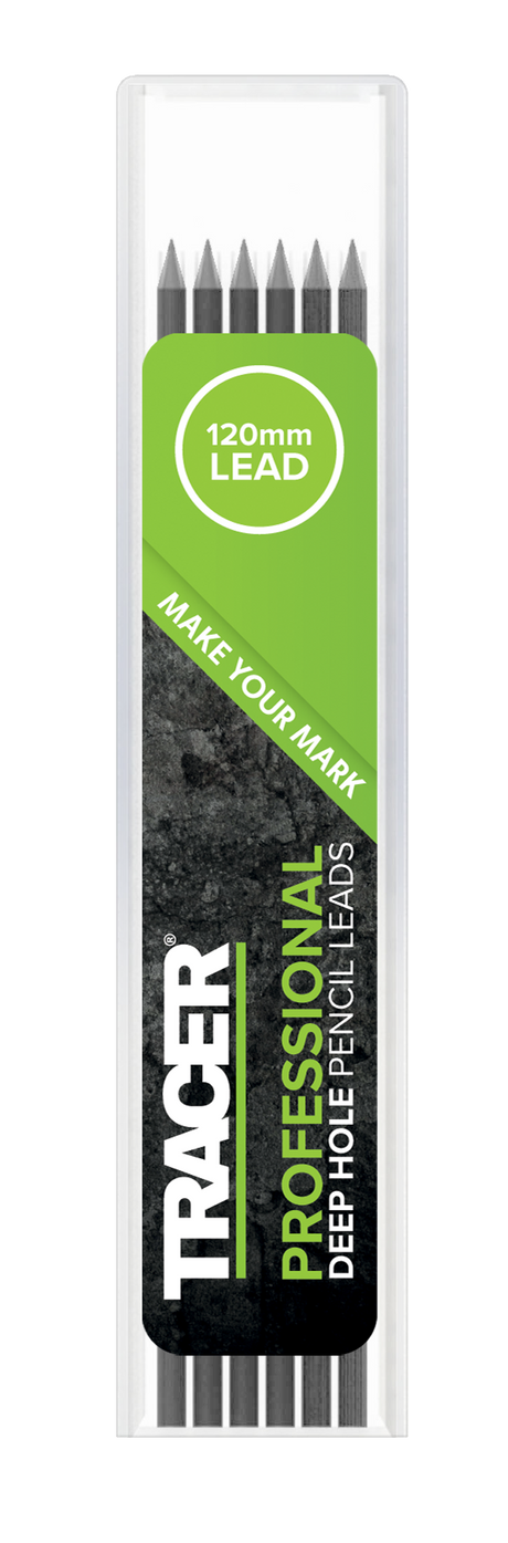 Tracer professional deep hole pencil leads packaging with green label