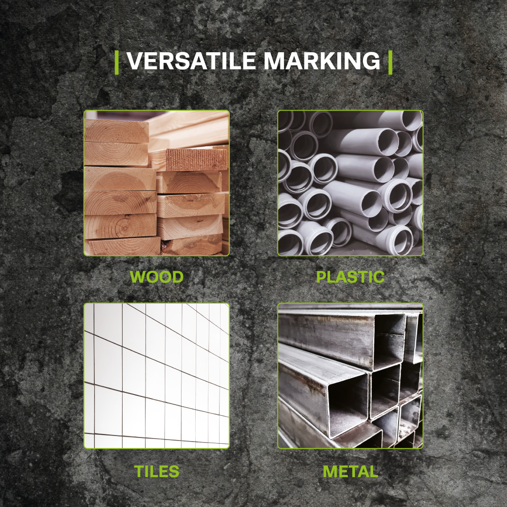 TRACER AMK1 Deep Hole Construction Pencil w/ Replacement Lead set