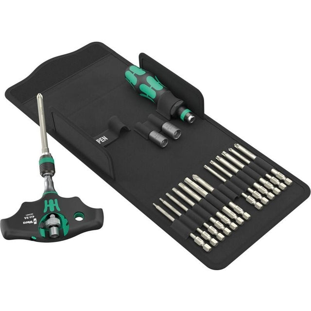 Wera 05136072001 Kraftform Kompakt 400 RA SHK Set 1, 19 pieces - Mississauga Hardware Centre Inc