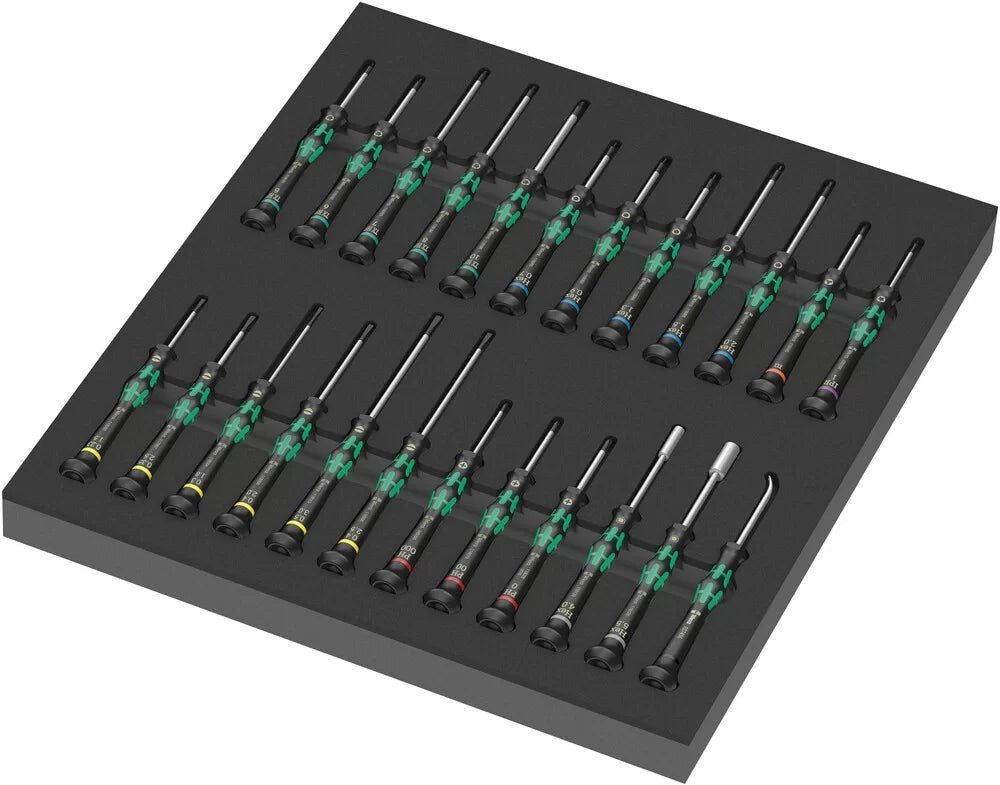 WERA 05150106001 9715 Foam insert Kraftform Micro screwdriver set 1, 24 pieces - Mississauga Hardware Centre Inc