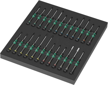 WERA 05150106001 9715 Foam insert Kraftform Micro screwdriver set 1, 24 pieces - Mississauga Hardware Centre Inc