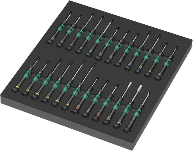 WERA 05150106001 9715 Foam insert Kraftform Micro screwdriver set 1, 24 pieces - Mississauga Hardware Centre Inc