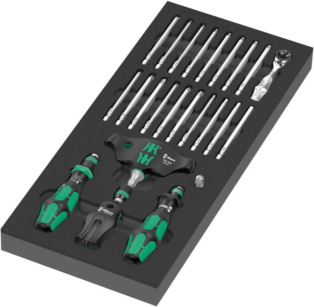 WERA 05150152001 9752 Foam insert Kraftform Kompakt with ratchet functionality set 1, 24 pieces - Mississauga Hardware Centre Inc