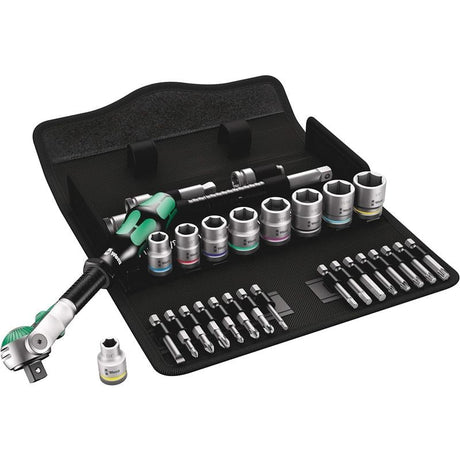 WERA 8100 SB 9 Zyklop Speed Ratchet Set, 3/8in Drive, Imperial - 29 pieces - Mississauga Hardware Centre Inc