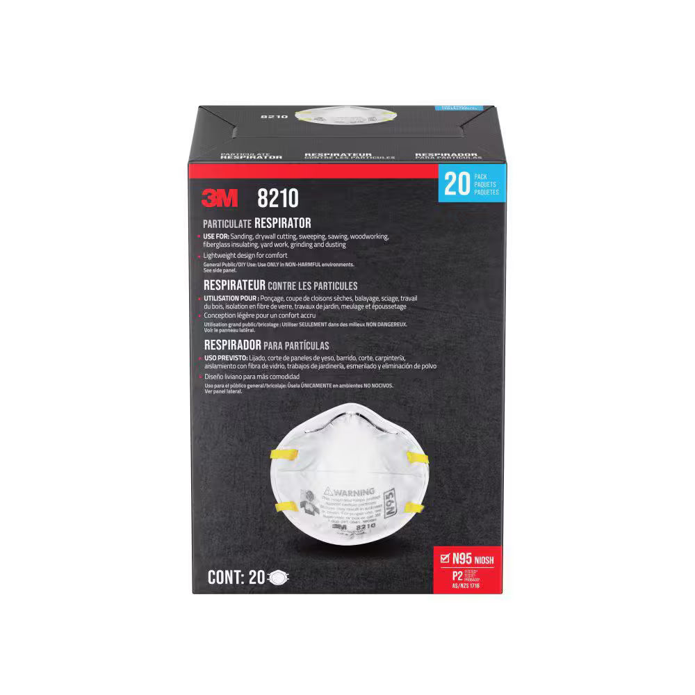 3M™ Particulate Respirator, 8210 - 20 Pack