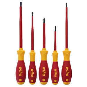 WIHA 32059 5 PIECE INSULATED SOFTFINISH SLOTTED/PHILLIPS/SQUARE SCREWDRIVER SET - Mississauga Hardware Centre Inc