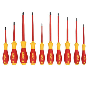 WIHA 32080 10 PIECE INSULATED SOFTFINISH CUSHION GRIP SCREWDRIVER TRAY SET - Mississauga Hardware Centre Inc