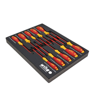 WIHA 32080 10 PIECE INSULATED SOFTFINISH CUSHION GRIP SCREWDRIVER TRAY SET - Mississauga Hardware Centre Inc