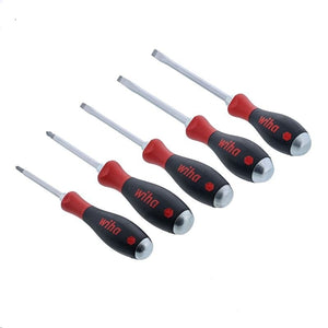 WIHA 53095 5 PIECE SOFTFINISH HEAVY DUTY SLOTTED AND PHILLIPS SCREWDRIVER SET - Mississauga Hardware Centre Inc