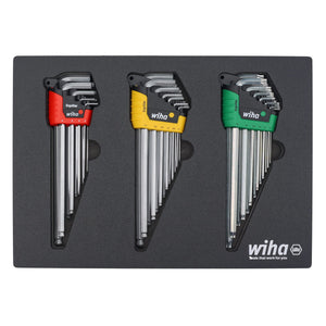 WIHA - 66979 35 Piece ErgoStar L - Key Tray Set - Hex Metric, Hex SAE, Torx - Mississauga Hardware Centre Inc