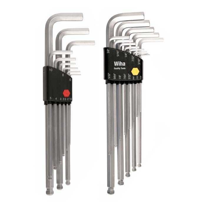 WIHA 66993 22 Piece Ball End Hex L - Key Set - Inch - Metric - Mississauga Hardware Centre Inc