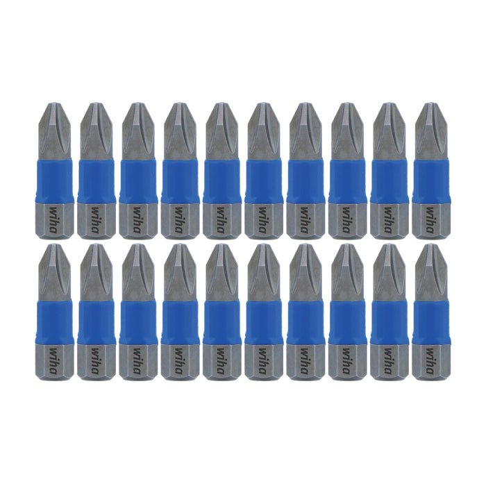 WIHA - 70042 TerminatorBlue Impact Bit Phillips 2 - 1 Inch - 20 Pack - Mississauga Hardware Centre Inc