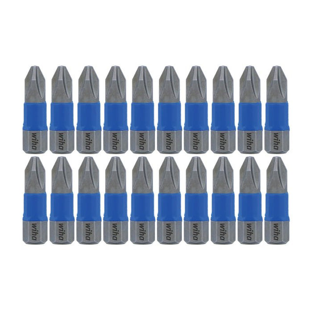 WIHA - 70042 TerminatorBlue Impact Bit Phillips 2 - 1 Inch - 20 Pack - Mississauga Hardware Centre Inc