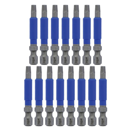 WIHA - 70265 TerminatorBlue Impact Bit Square 2 - 2 Inch - 15 Pack - Mississauga Hardware Centre Inc