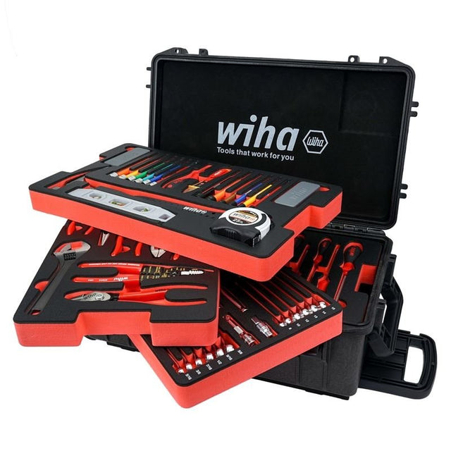 WIHA 92100 194 PIECE PREMIUM KIT IN ROLLING TOOL BOX - Mississauga Hardware Centre Inc