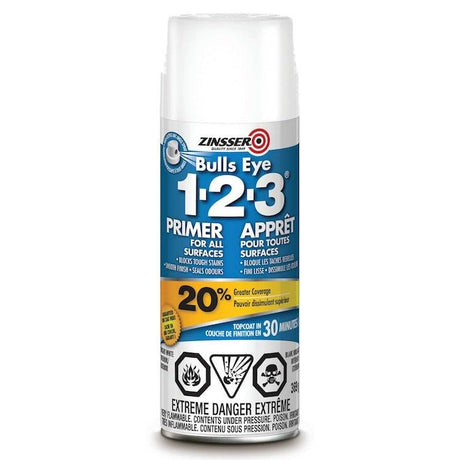 Zinsser 267189 369G (Aerosol) Bullseye 1 - 2 - 3 Primer Seale - Mississauga Hardware Centre Inc