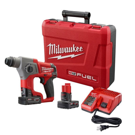 2416 - 22XC M12 FUEL 12 Volt Lithium - Ion Brushless Cordless 5/8 in. SDS PLUS Rotary Hammer Kit - Mississauga Hardware Centre IncMilwaukee2416-22XC