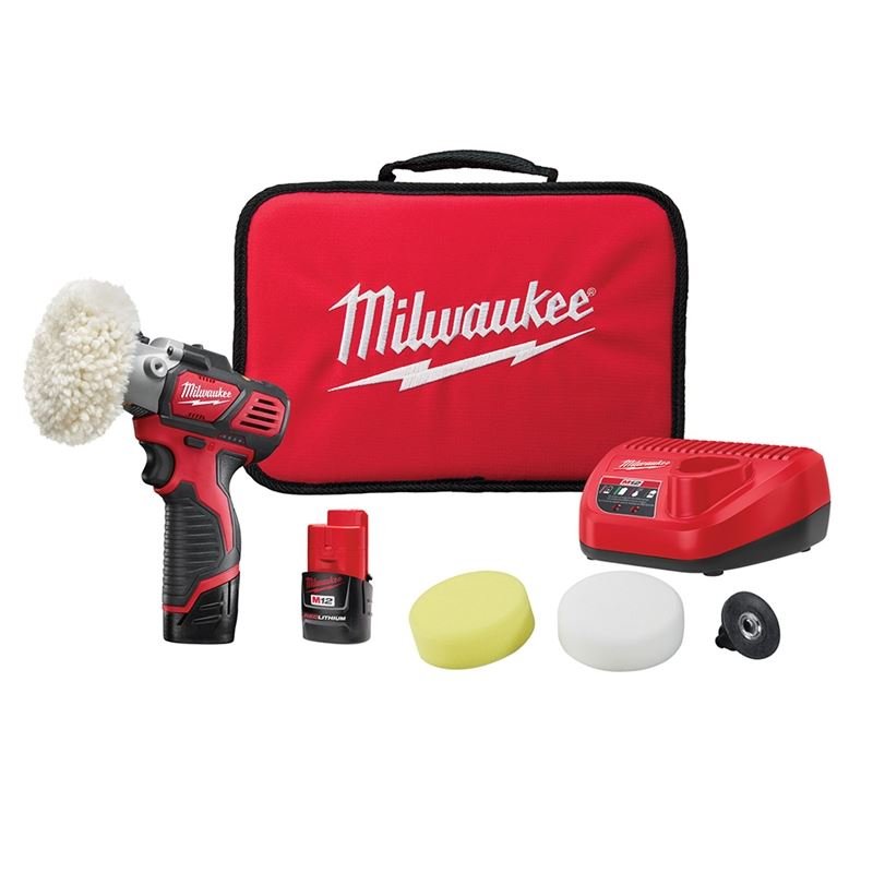 2438 - 22 M12 12 Volt Lithium - Ion Cordless 12 Volt Lithium - Ion Cordless Variable Speed Polisher/Sander Compact Battery Kit - Mississauga Hardware Centre Inc