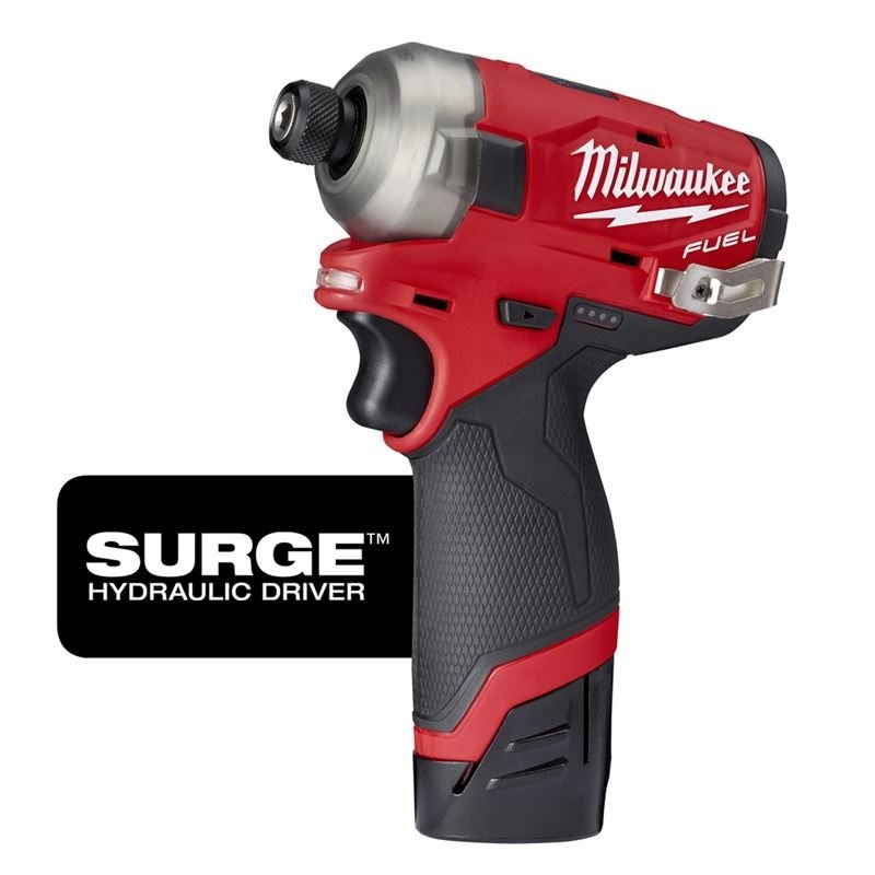 2551 - 22 M12 FUEL 12 Volt Lithium - Ion Brushless Cordless SURGE 1/4 in. Hex Hydraulic Driver Two Battery Kit - Mississauga Hardware Centre IncMilwaukee2551-22