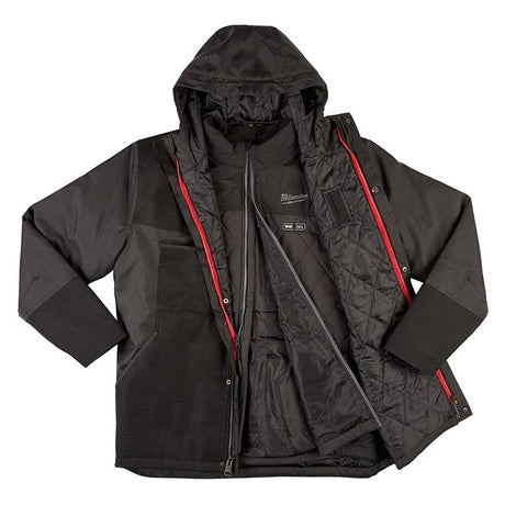 255B - 213X M12 12 Volt Lithium - Ion Cordless Heated AXIS Layering System with GridIron Workshell Kit 3X (Black) - Mississauga Hardware Centre Inc