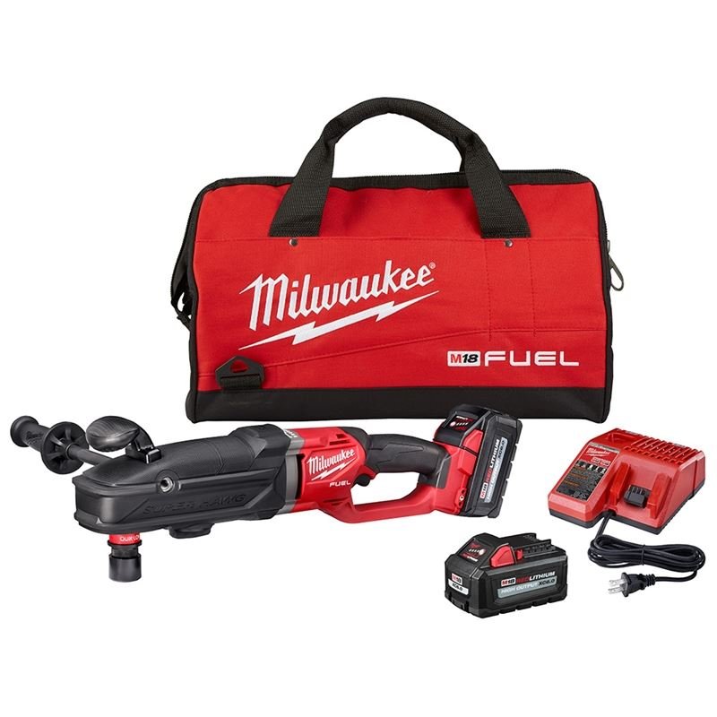 2811 - 22 M18 FUEL 18 Volt Lithium - Ion Brushless Cordless Super Hawg Right Angle Drill with QUIK - LOK Kit - Mississauga Hardware Centre IncMilwaukee2811-22
