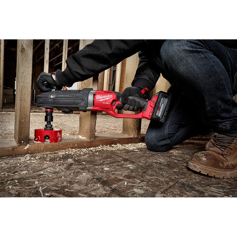 2811 - 22 M18 FUEL 18 Volt Lithium - Ion Brushless Cordless Super Hawg Right Angle Drill with QUIK - LOK Kit - Mississauga Hardware Centre IncMilwaukee2811-22