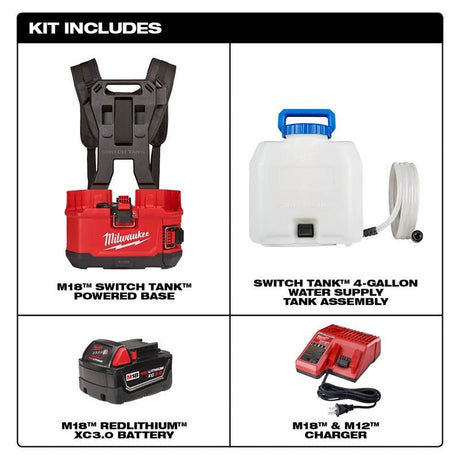 2820 - 21WS M18 18 Volt Lithium - Ion Cordless SWITCH TANK 4 Gallon Backpack Water Supply Kit - Mississauga Hardware Centre Inc